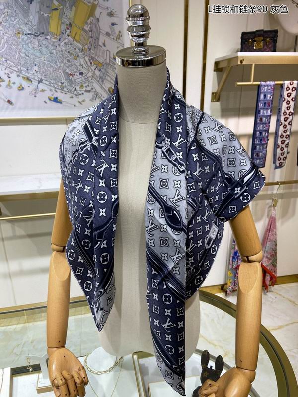 LV silk scarf 90X90cm E04 (24)
